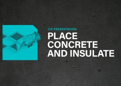 Place Concrete and insulation slide